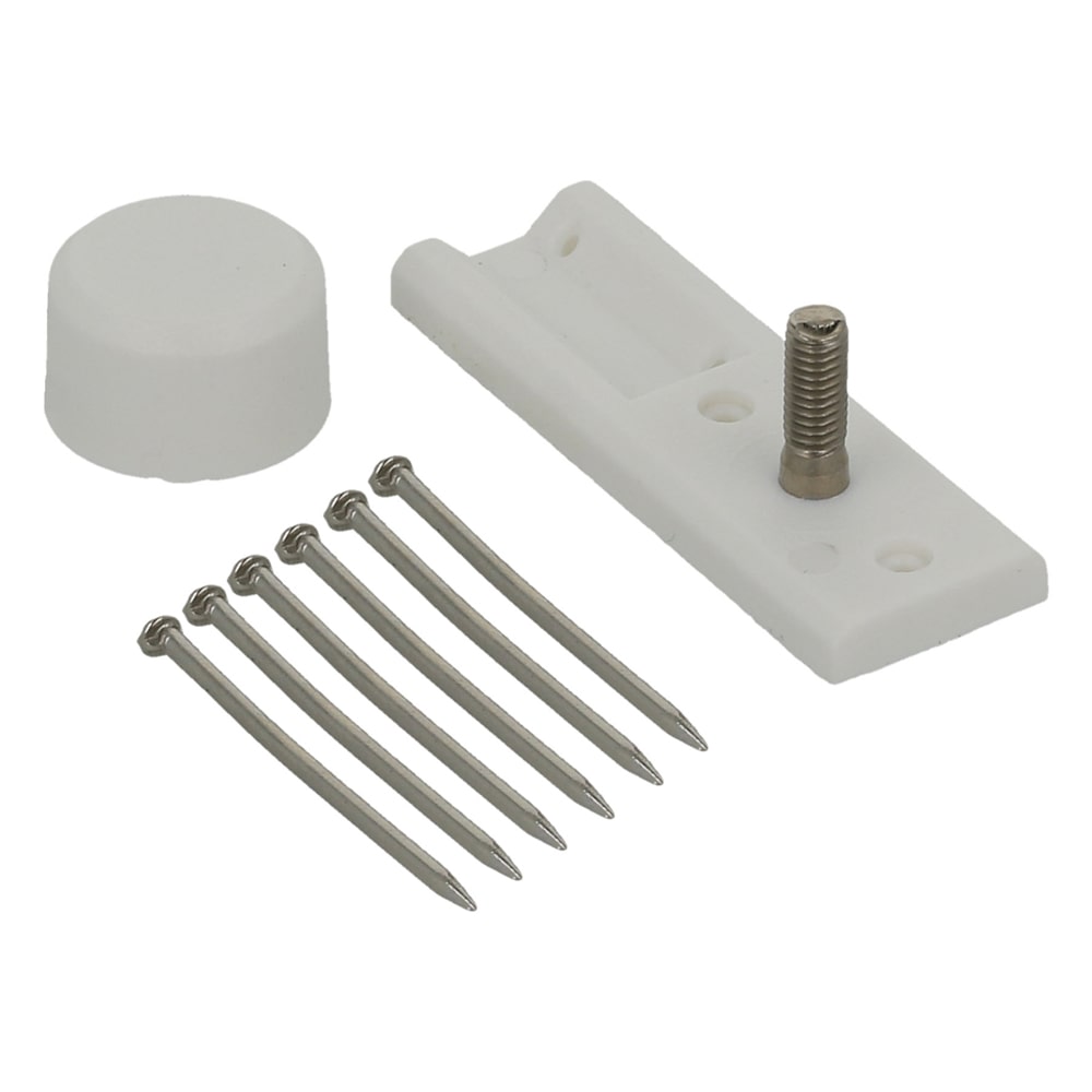 八幡ねじ　金具用石こうピンＬＯＮＧ　Ｍ３×１０　白　２個入