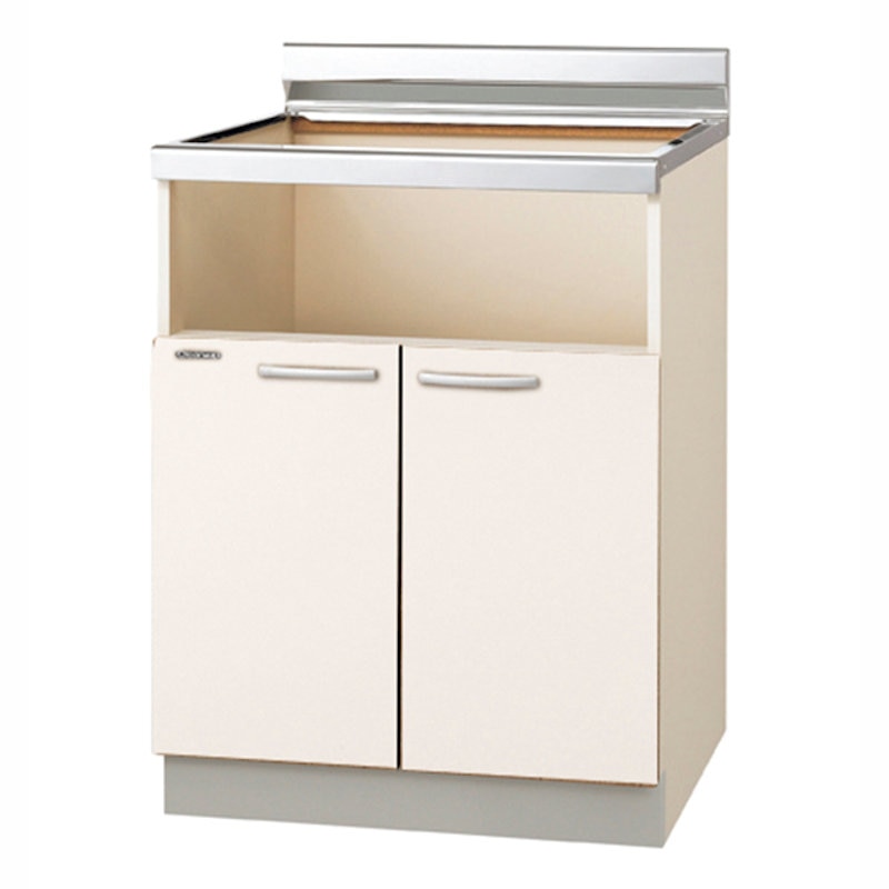 クリナップ　ビルトインコンロ専用　すみれ　ホワイト　間口６０ｃｍ　配管スペース付　ＬＡＴ－６０ＫＨＧ