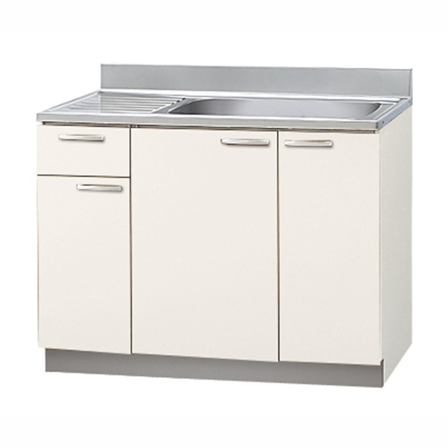 クリナップ　流し台　すみれ　ホワイト　間口１０５ｃｍ　排水口位置：右　ＬＡＴ－１０５ＭＦＲ