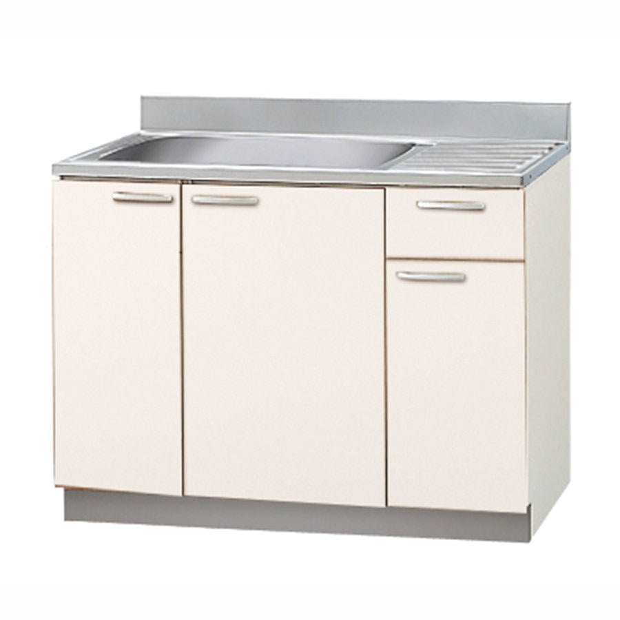 クリナップ　流し台　すみれ　ホワイト　間口１０５ｃｍ　排水口位置：左　ＬＡＴ－１０５ＭＴＦＬ