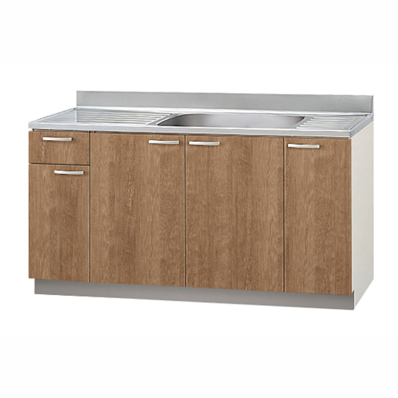 クリナップ　流し台　すみれ　モカウッド　間口１５０ｃｍ　排水口位置：右　Ｌ４Ｂ－１５０ＭＦＲ