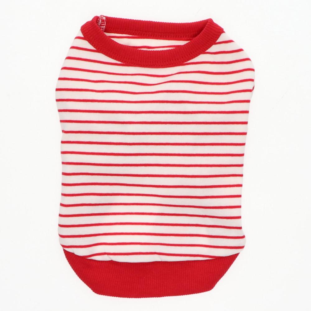 Ｐｅｔａｍｉ　ペットウェア　ボーダー　抗菌防臭　レッド　２号