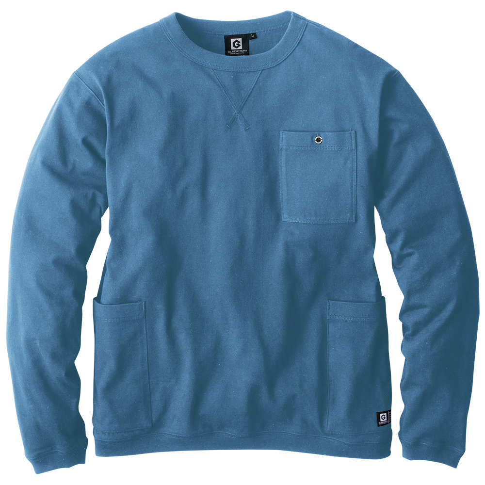 コーコス信岡　グラディエーター　５ポケット長袖Ｔシャツ　ブルー　Ｌ