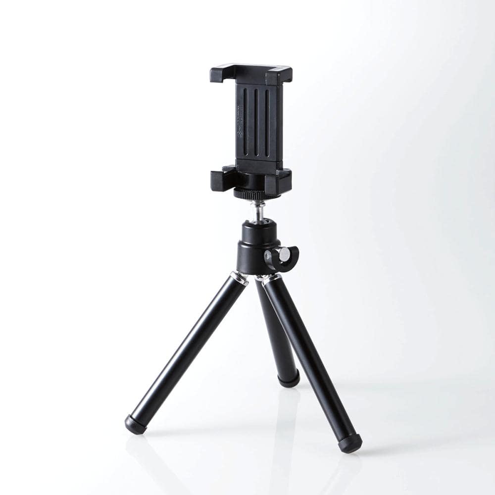 エレコム　スマートフォン用コンパクト三脚　２段伸縮タイプ　ブラック　Ｐ－ＳＴＡＬＢＫ