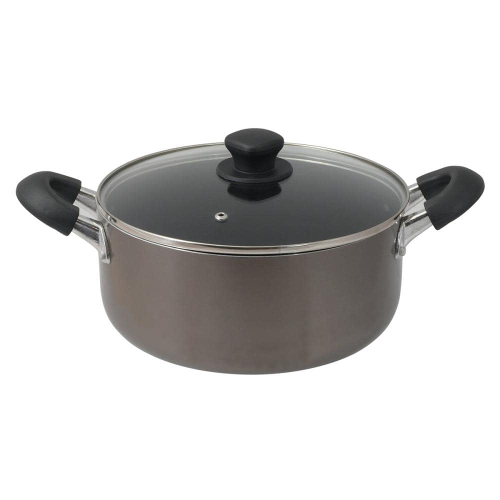 アテーナライフ　ふっ素樹脂加工両手鍋　ＩＨ対応　２４ｃｍ