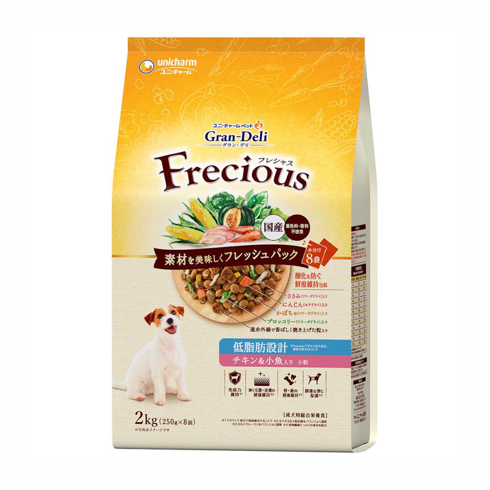 ユニ・チャーム　グラン・デリ　フレシャス　成犬　低脂肪　チキン＆小魚入り　２ｋｇ