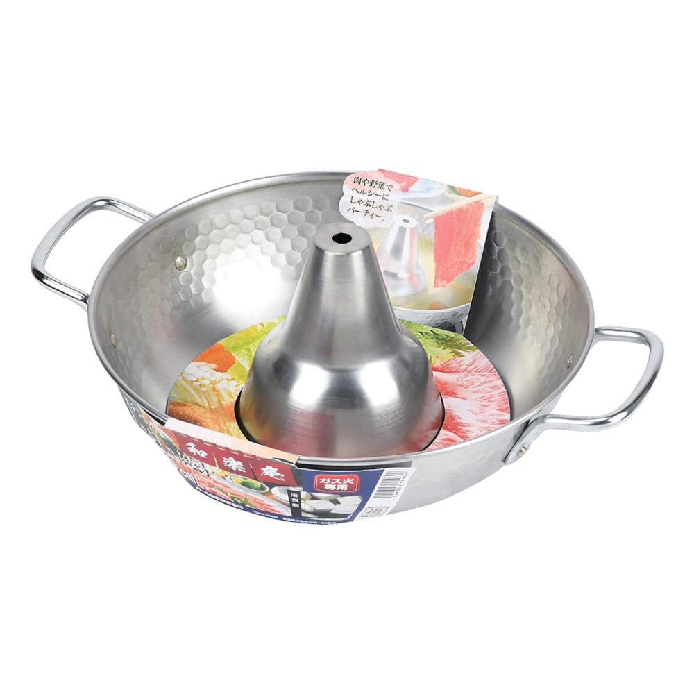 パール金属　ガス火専用　ステンレスしゃぶしゃぶ鍋　２６ｃｍ