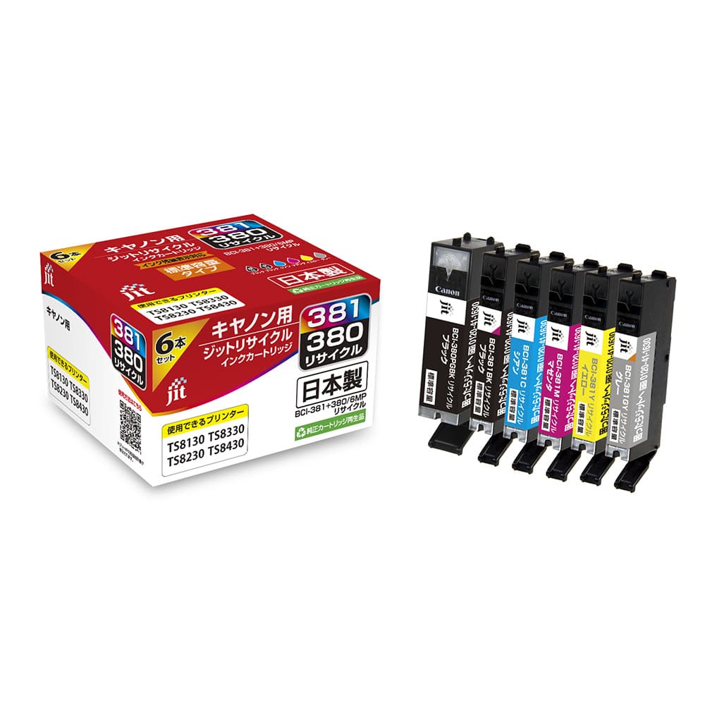 ジット　リサイクルインク　キヤノン　ＪＩＴ－Ｃ３８０３８１６Ｐ