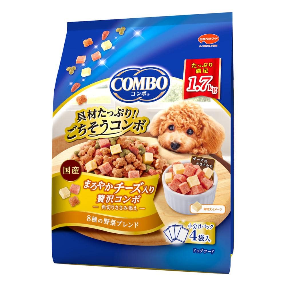 コンボ　ドッグ　まろやかチーズ入り贅沢コンボ　４袋入り　１．７ｋｇ