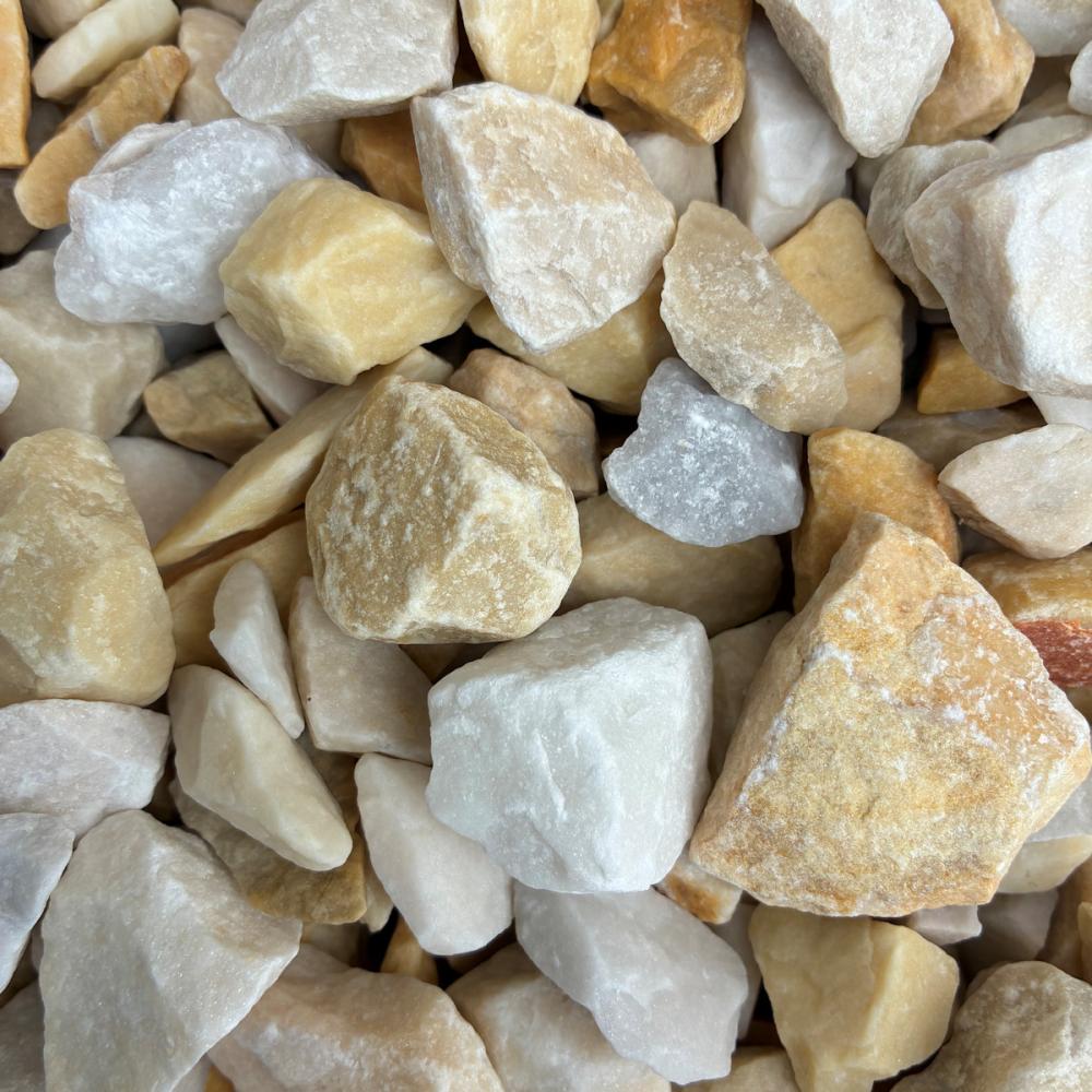 你的品牌名　ガーデンクラッシュ　１５～２０ｍｍ　イエロー　１０ｋｇ（新）