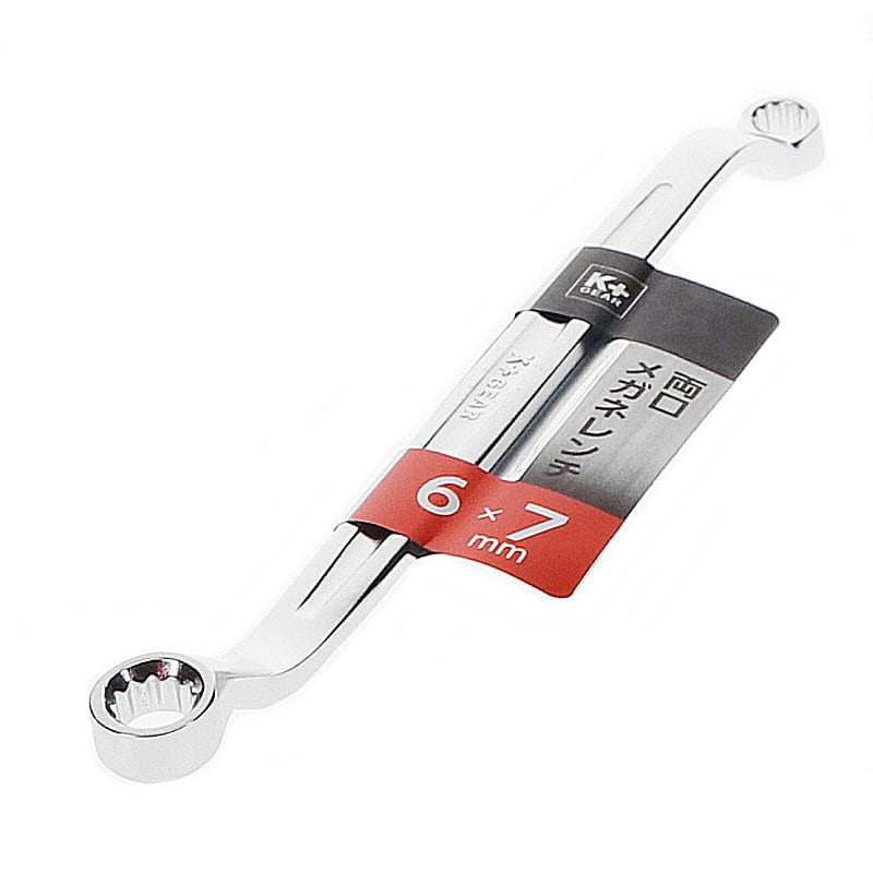 Ｋ＋ＧＥＡＲ　両口メガネレンチ　６×７ｍｍ