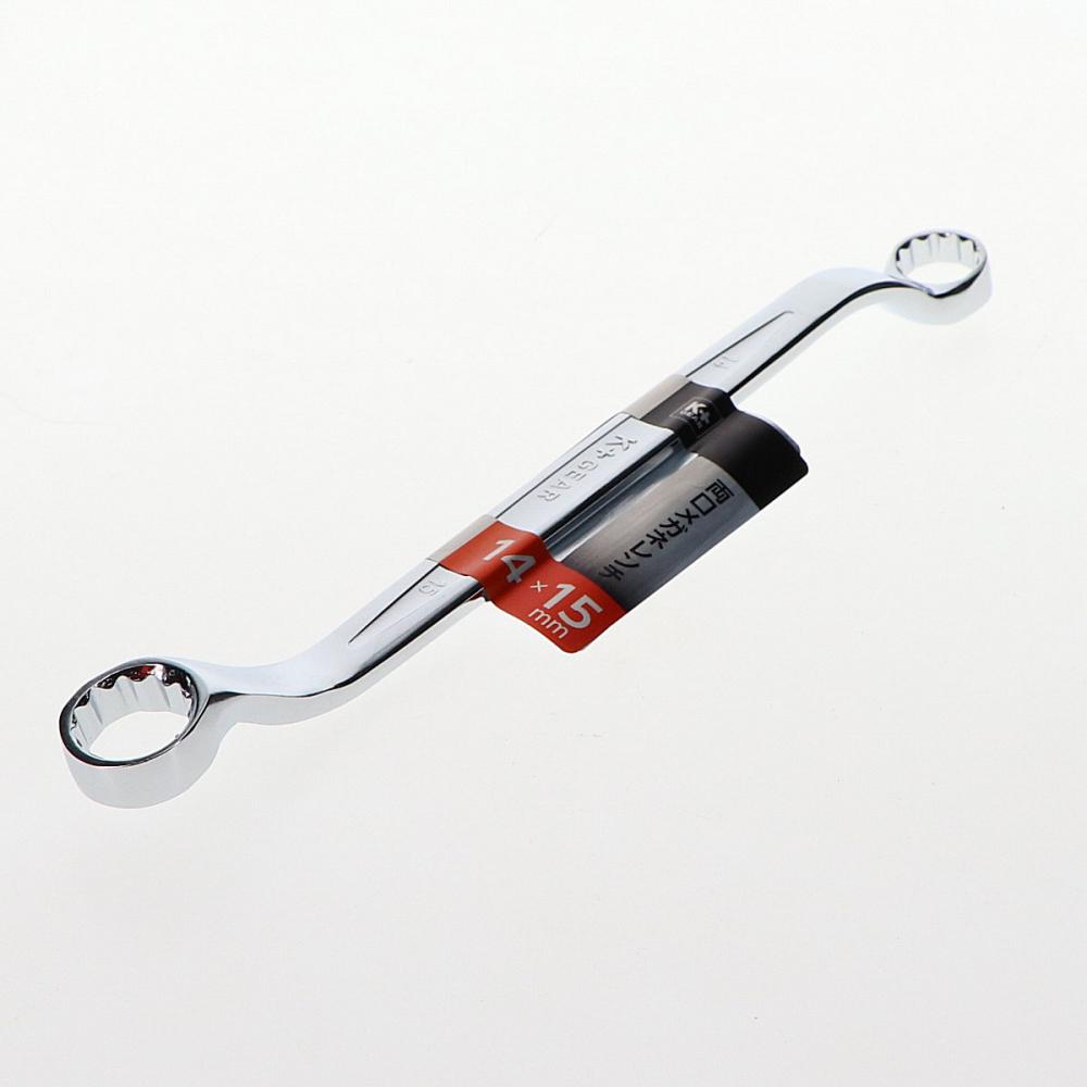 Ｋ＋ＧＥＡＲ　両口メガネレンチ　１４×１５ｍｍ