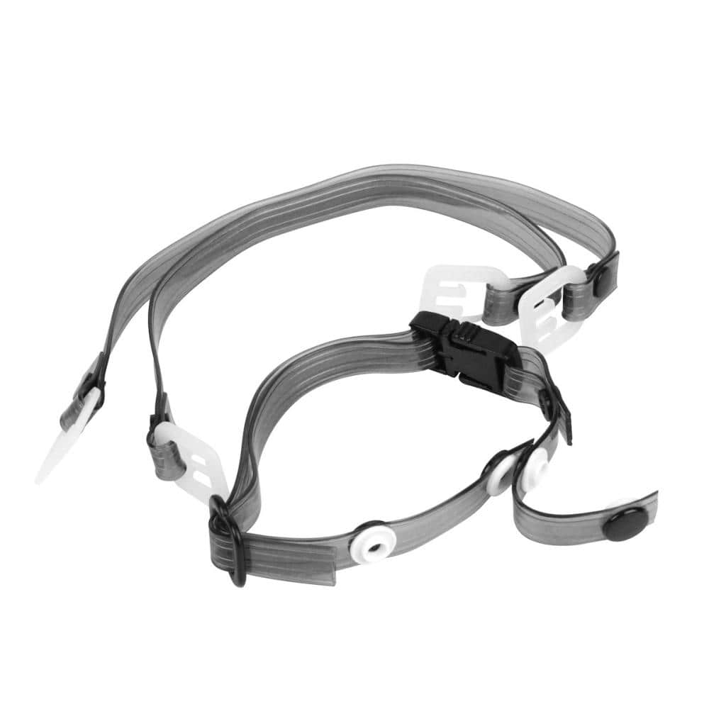 トーヨーセフティー　ヘルメット（保護帽）用　透明ビニール製アゴ紐　ＮＯ．ＴＥ－４スモーク