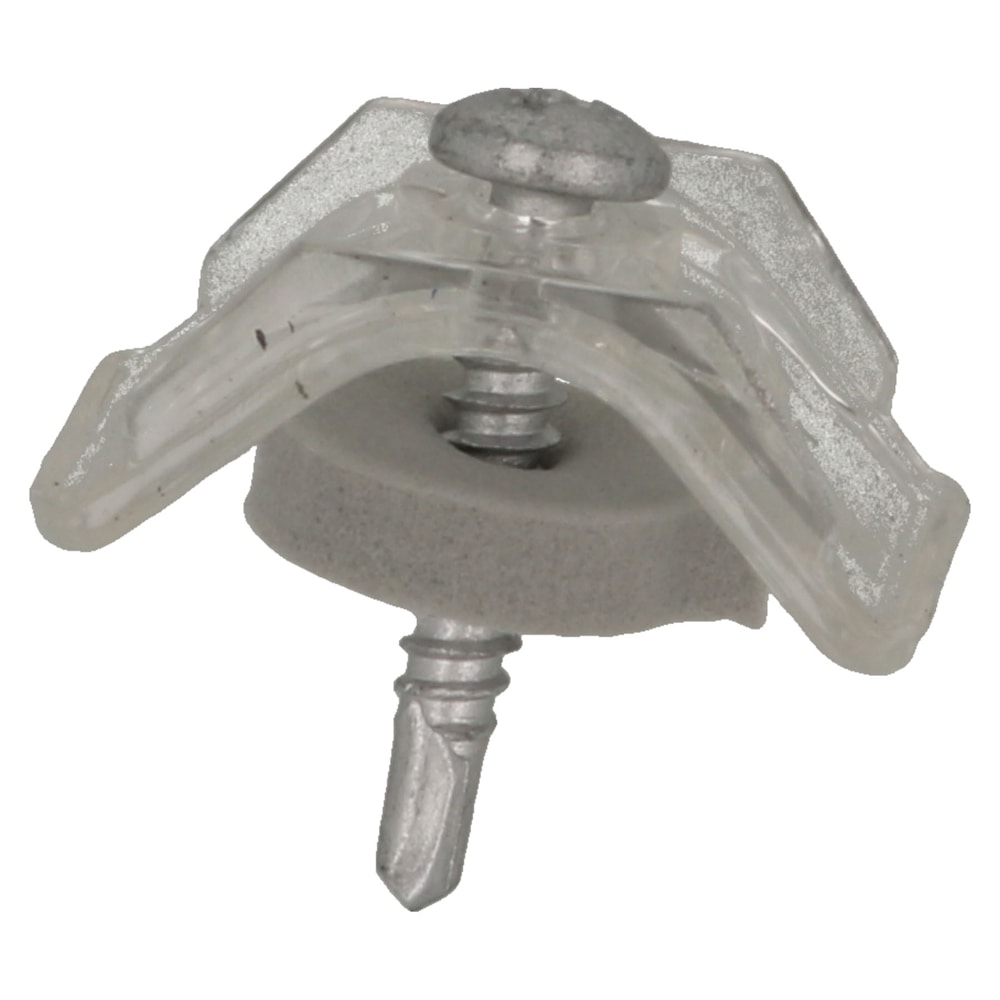 ポリカボネート用連結波板スクリュー（鉄）　９０本入り　４．２×２５　クリア