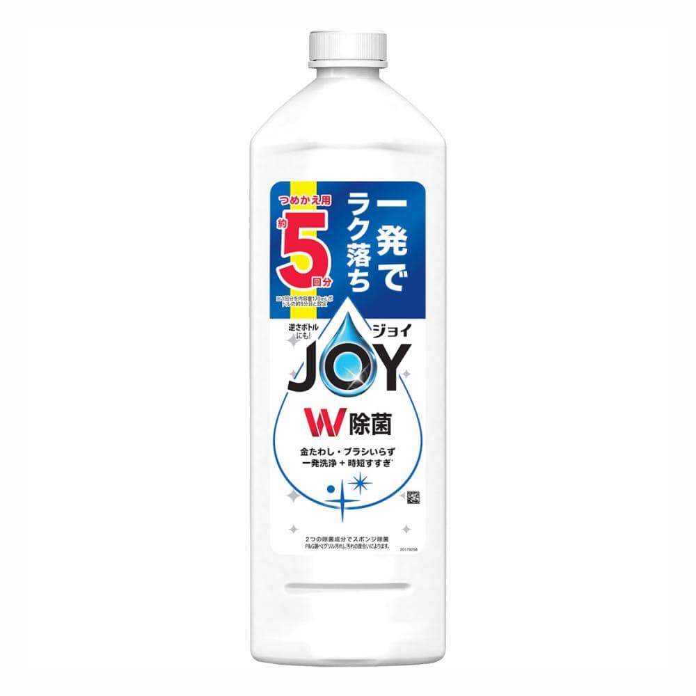 Ｐ＆Ｇ　ジョイ　Ｗ除菌　食器用洗剤　さわやか微香　詰め替え用　特大　６７０ｍＬ
