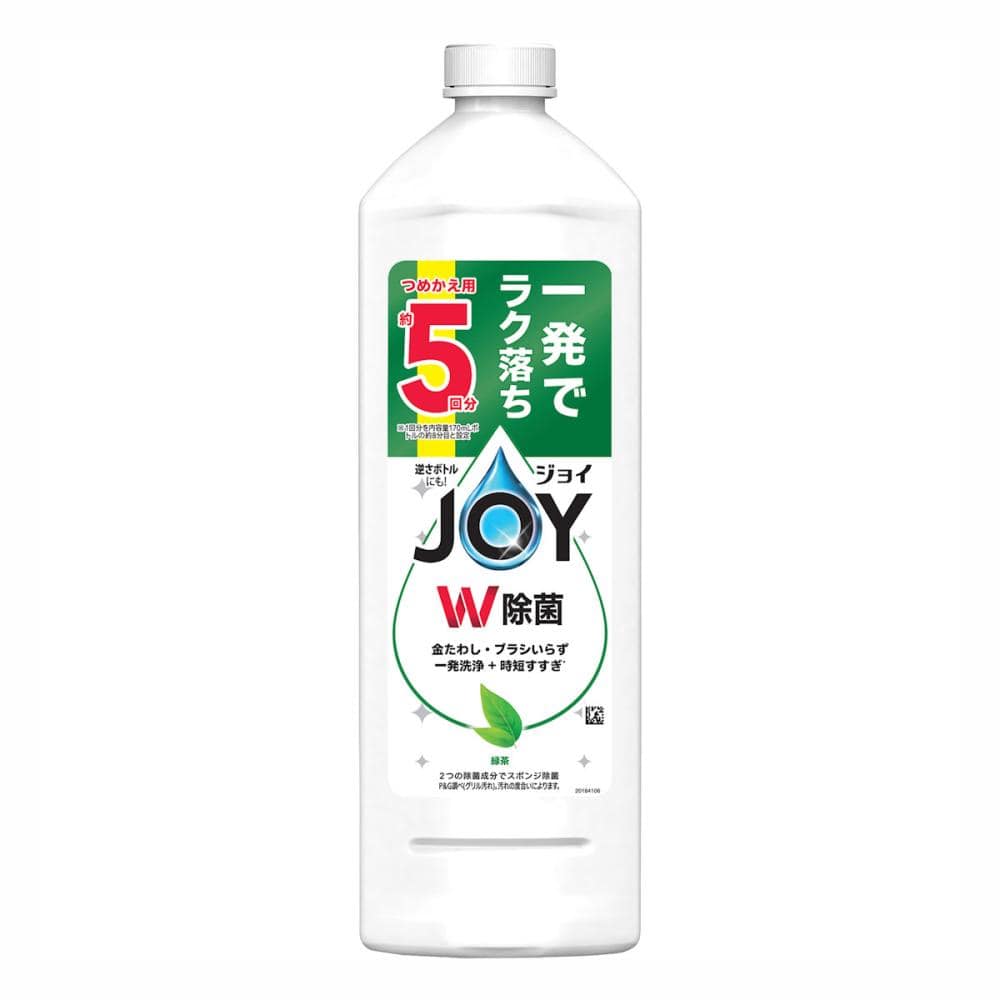 Ｐ＆Ｇ　ジョイ　Ｗ除菌　食器用洗剤　緑茶　詰め替え用　特大　６７０ｍＬ