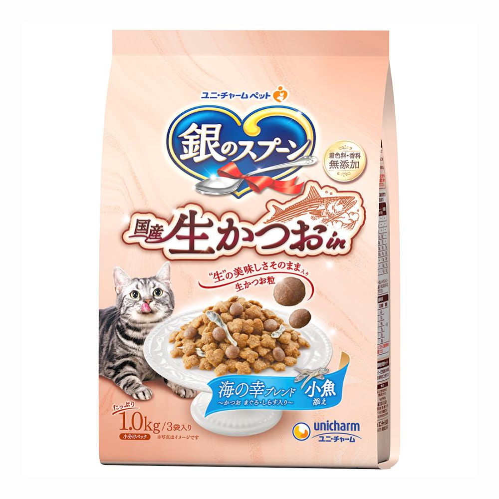 銀のスプーン　国産生かつおin海の幸ブレンド　小魚添え　１ｋｇ