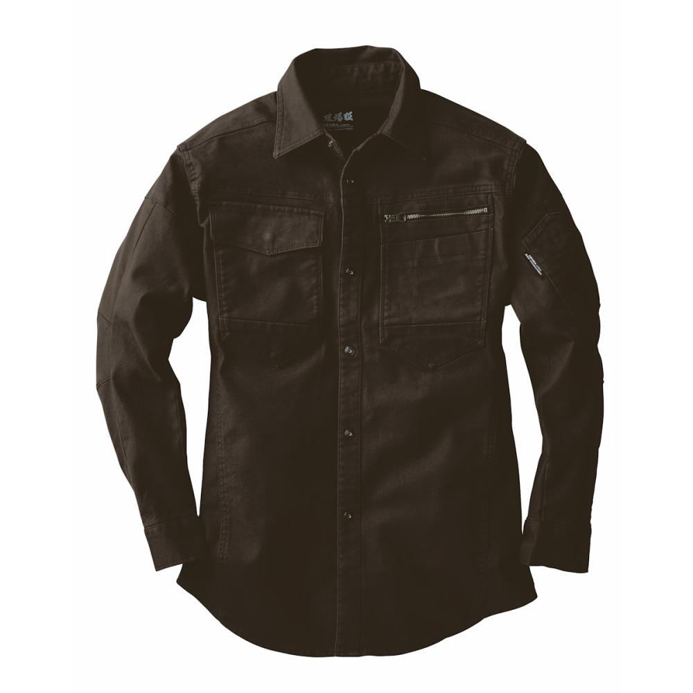 ジーベック　長袖シャツ　３Ｌ　クロ　２１７４