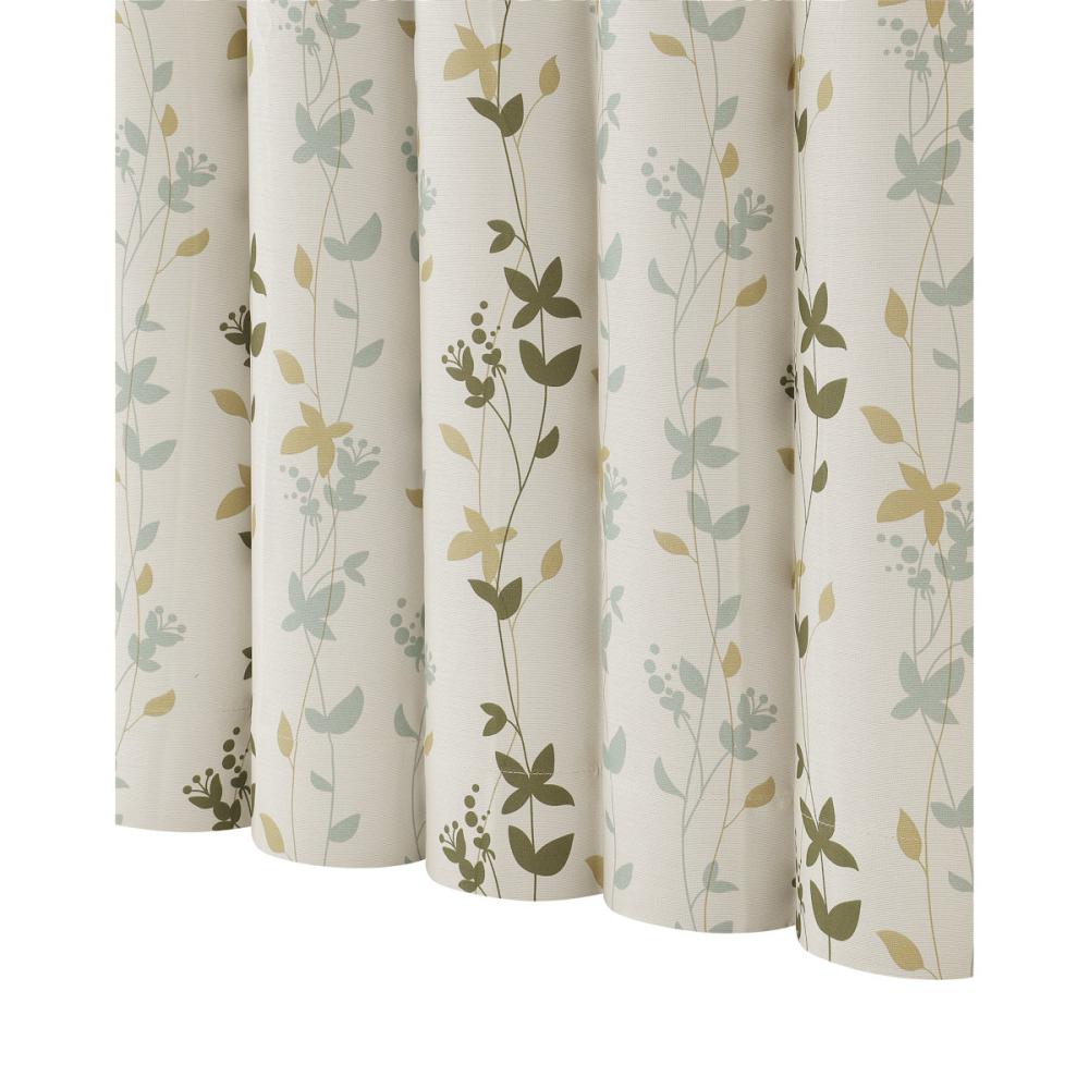 ドレープカーテン　ユミル　遮光性　グリーン　１００×１１０ｃｍ　２枚組