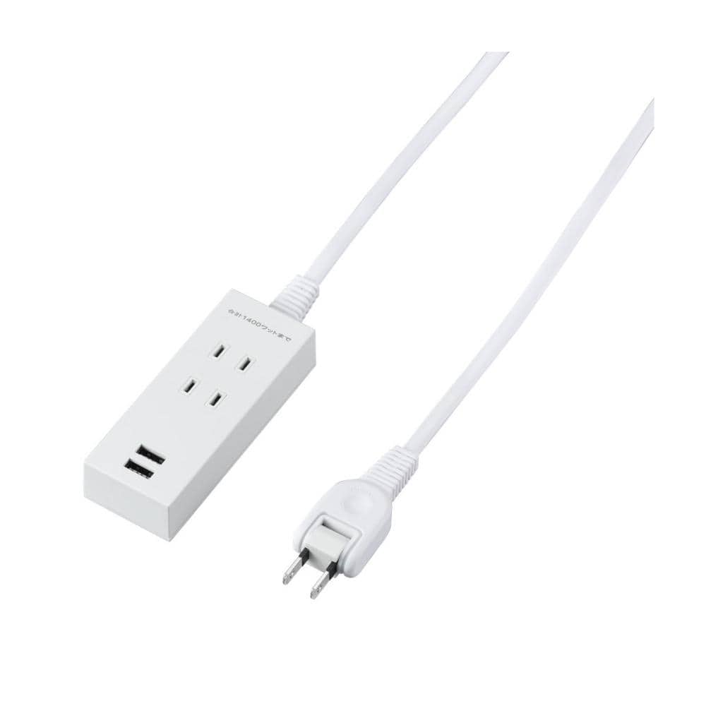 ヤザワ　使いやすいＵＳＢタップ　２ｍ　Ｈ１４０２２Ｕ