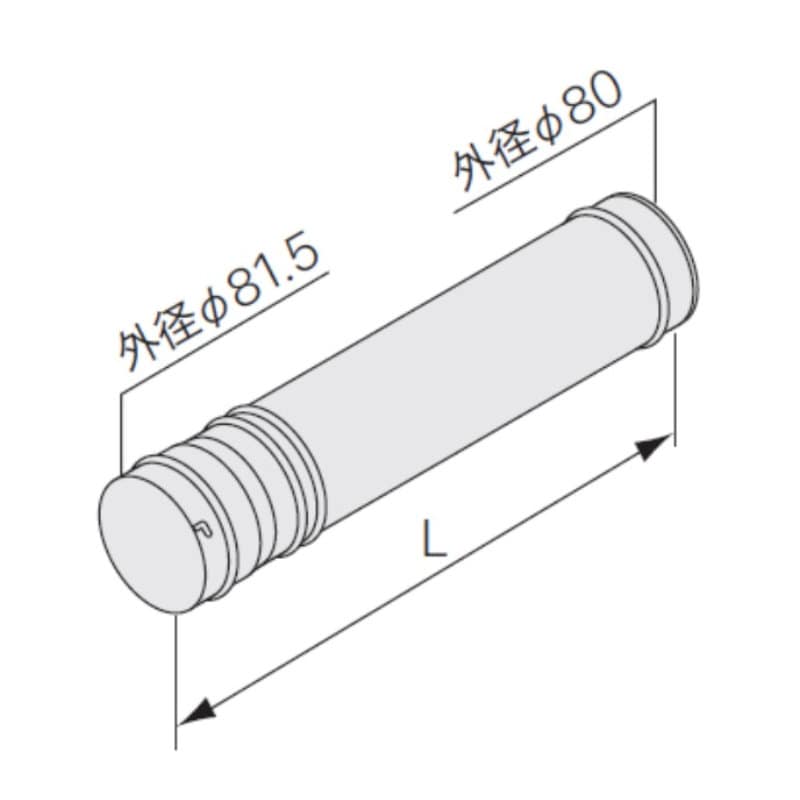 ノーリツ　石油給湯器用給排気筒　アジャスター　ＡＬ４９０