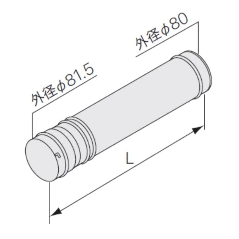 ノーリツ　石油給湯器用給排気筒　アジャスター　ＡＬ８２０