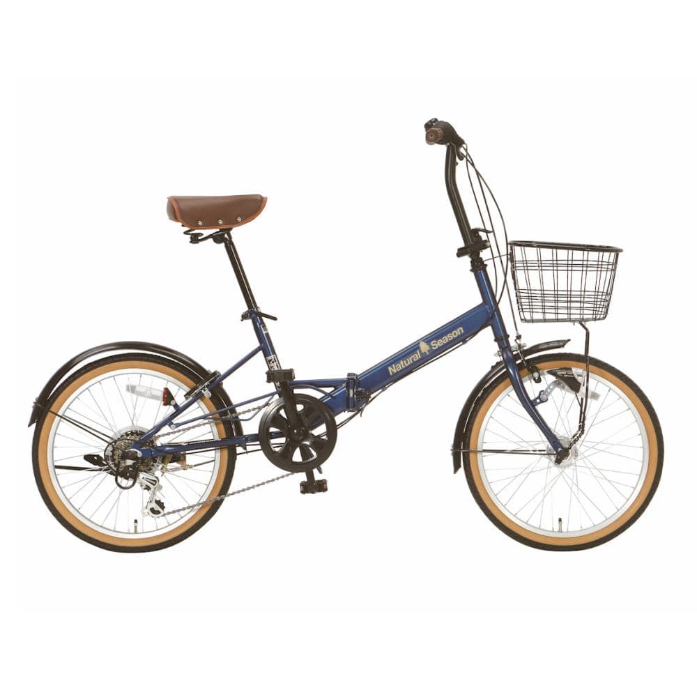 ナチュラルシーズン　折りたたみ車　２０インチ　マットネイビー　２０６　Ｄ２３