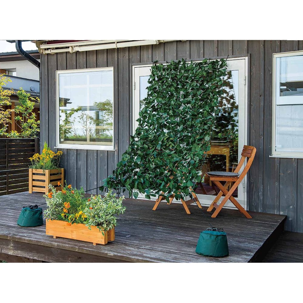 Ｂｒｅｅｚｙ　Ｇｒｅｅｎ　リーフラティス　１×２ｍ　ダークグリーン　ＫＭ－２３