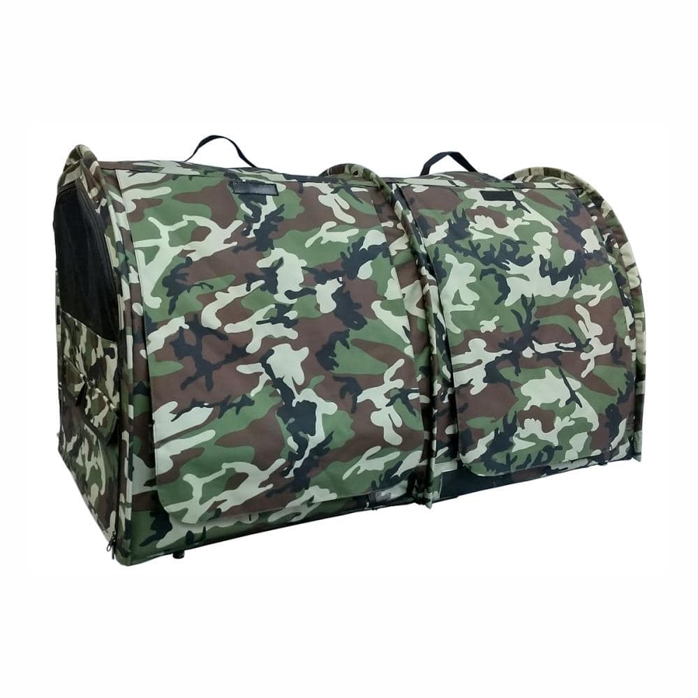 ペットアイ　ポータブルケージＷ　カモフラグリーン