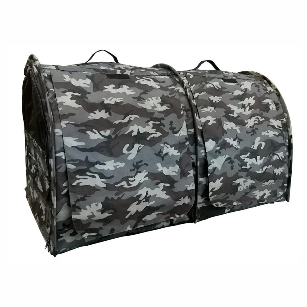 ペットアイ　ポータブルケージＷ　カモフラグレー