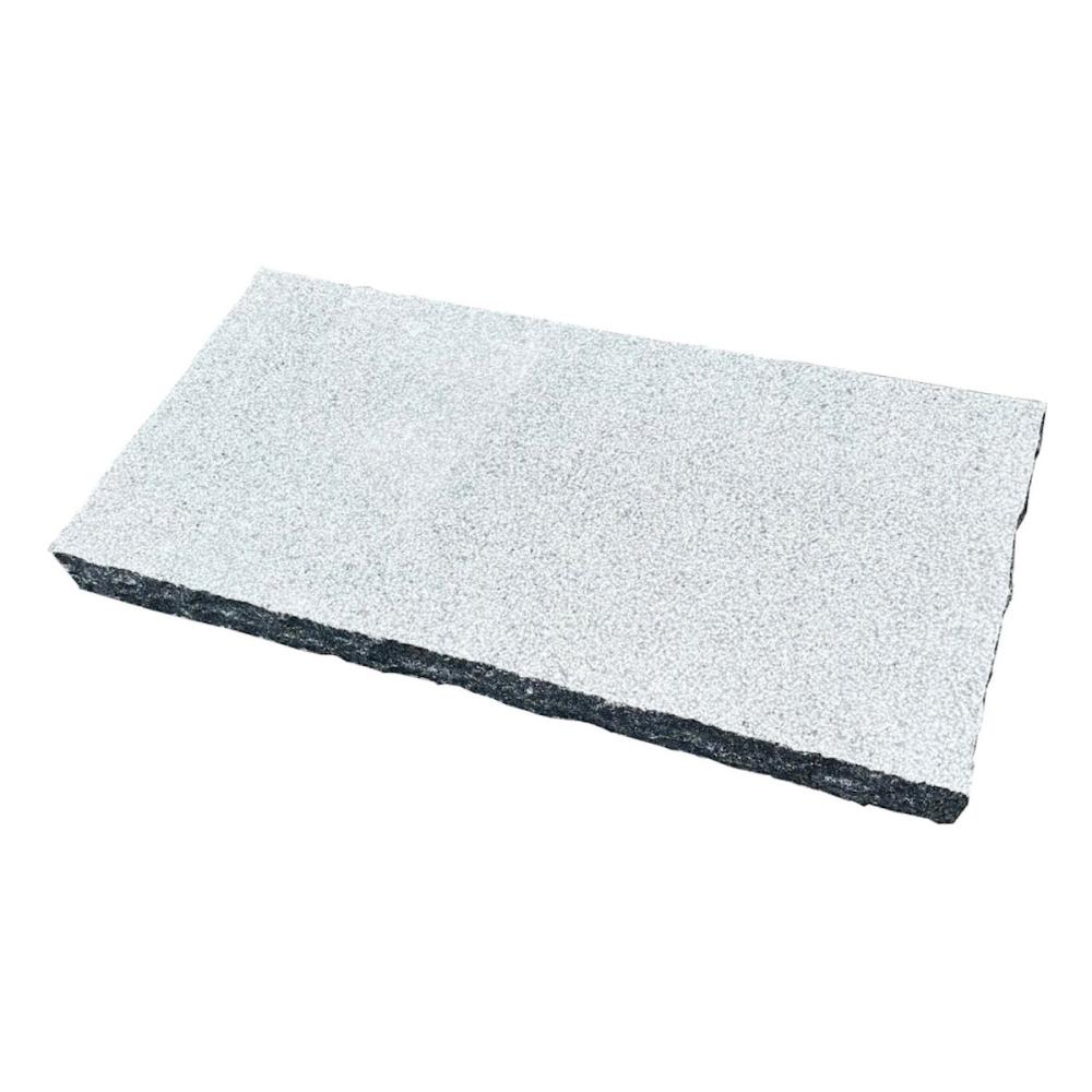 你的品牌名　御影石　一面ビシャン　３０×６０×５ｃｍ　黒