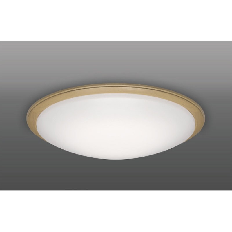 瀧住　ＬＥＤ調光・調色シーリング　１２畳用　木製枠オーク　ＧＢ１２１５９