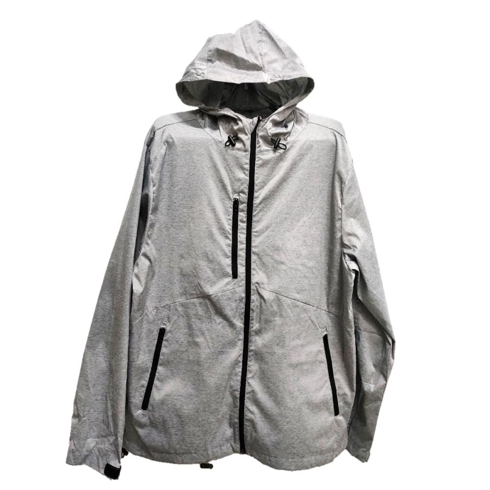 Ｋ＋ＷＯＲＫＳ　ファンが取付けられるウェア　フード付長袖ジャケット　杢グレー　４Ｌ　Ｋ２３