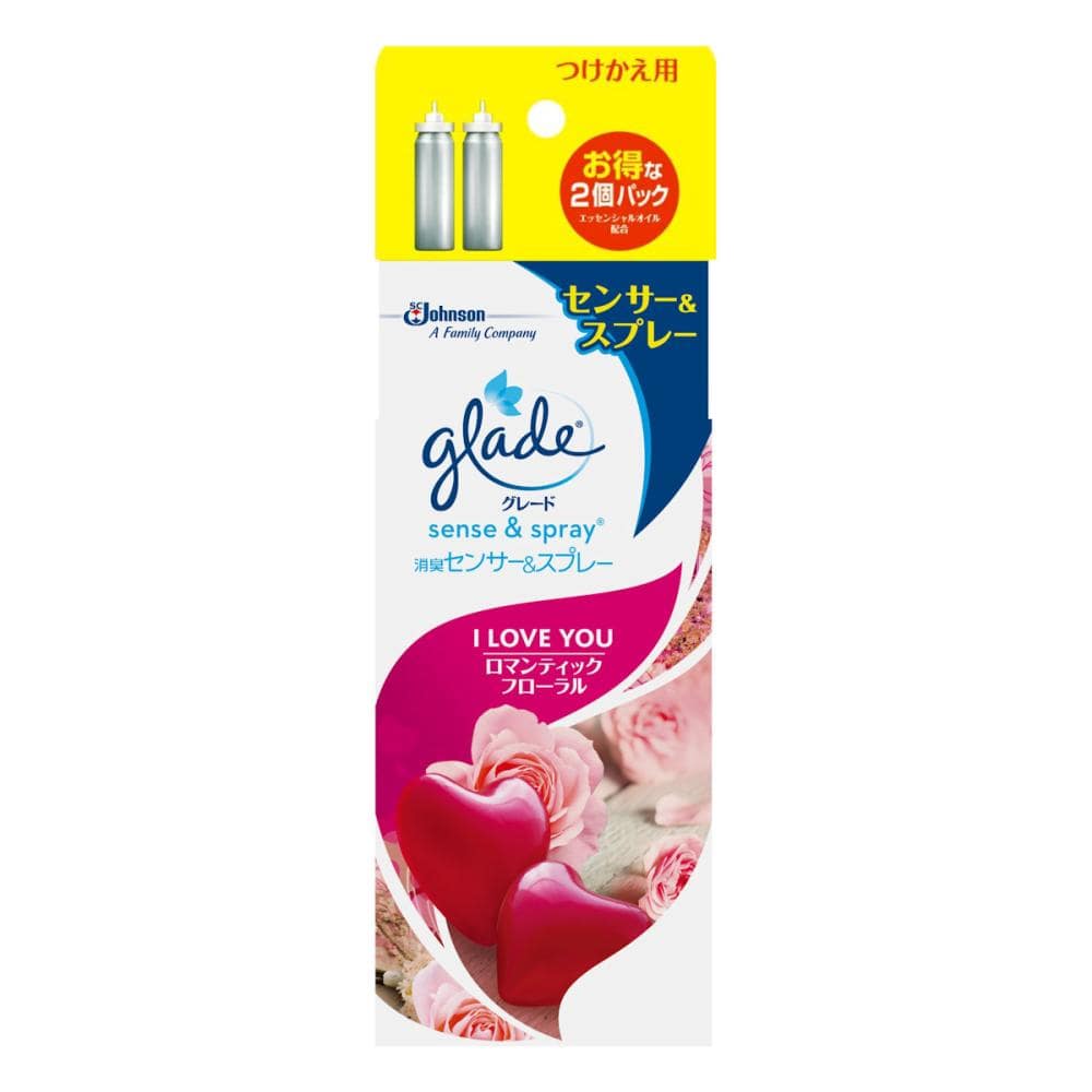 ジョンソン　グレード消臭センサー＆スプレー　ロマンティックフローラル　付け替え用２個パック