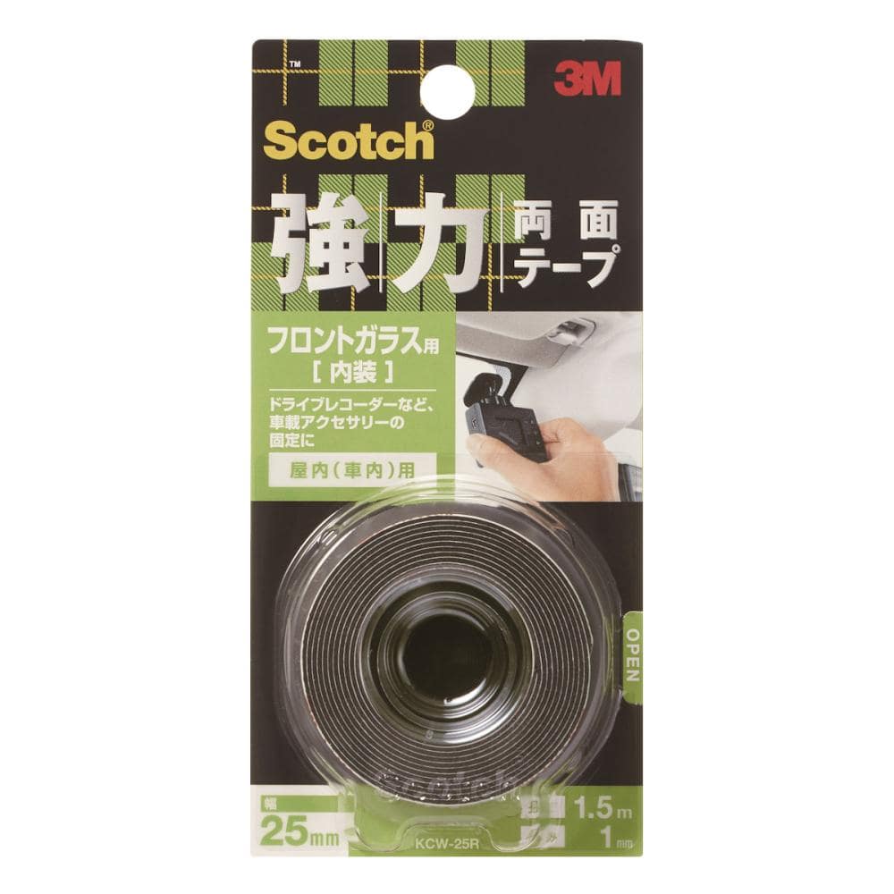 ３Ｍ　スコッチ　強力両面テープ　フロントガラス用　ＫＣＷ－２５Ｒ