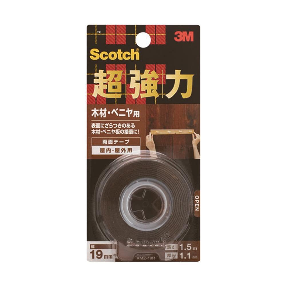 ３Ｍ　スコッチ　超強力両面テープ　木材・ベニヤ用　ＫＭＺ－１９Ｒ