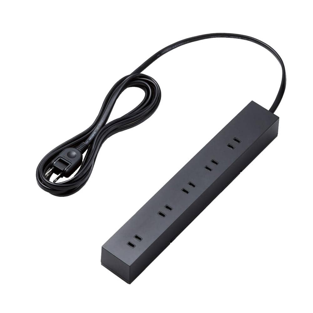 エレコム　電源タップ　回転脚付上面５口＋側面５口タップ３．０ｍ　ブラック　Ｔ－ＫＦ０４－２１０３０ＢＫ