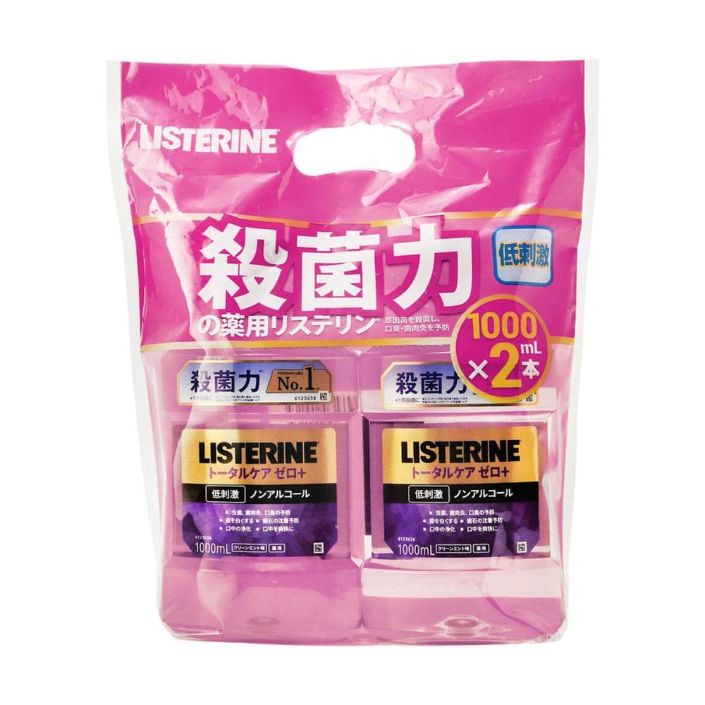 ジョンソン＆ジョンソン　薬用リステリン　トータルケアゼロプラス　１Ｌ×２個パック