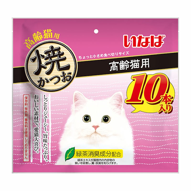 いなば　焼かつお　高齢猫用　１０本入り