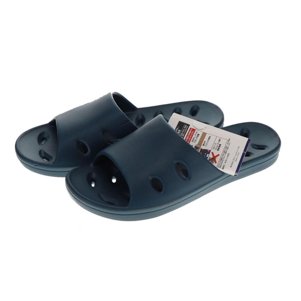 你的品牌名　紳士水抜きサンダル　ネイビー　Ｌ