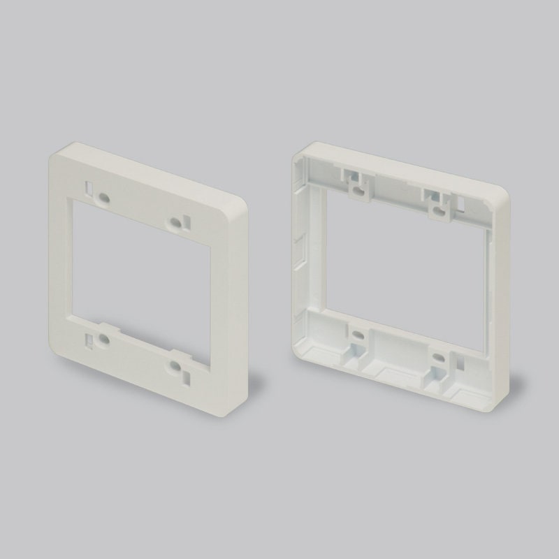 マサル工業　ニュー・エフモール　コンセント用引出フレーム　２個用　ミルキーホワイト　ＳＦＢＫ２３