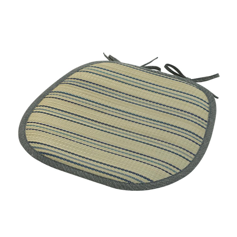 アテーナライフ　い草馬蹄クッション　青空　４０×３８ｃｍ