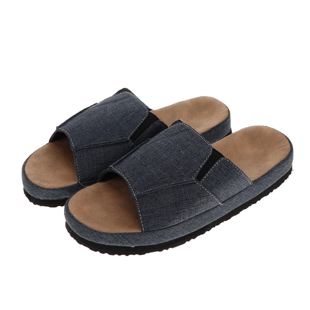 你的品牌名　紳士コンフォートサンダル　ネイビー　Ｌ