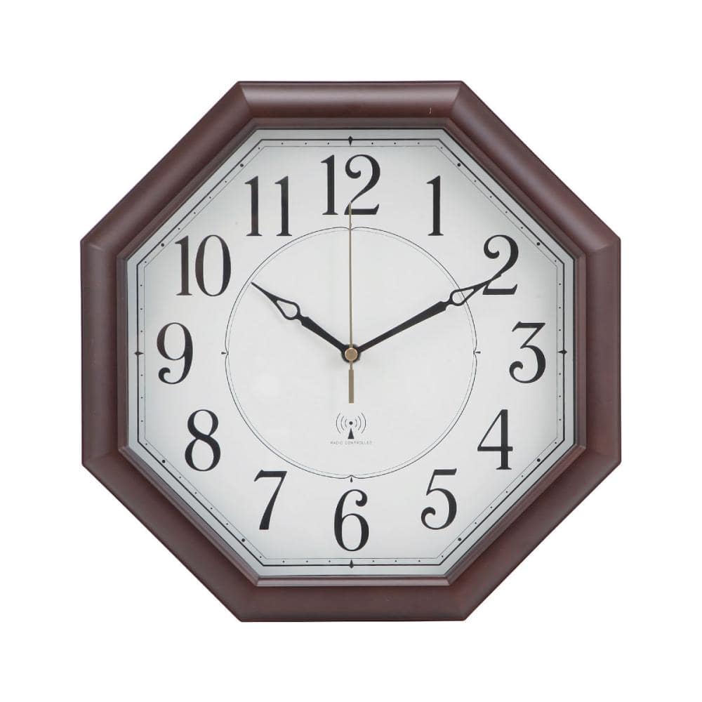 Ｌ’ＣＲＥＳＴ（ルクレスト）　電波　掛け時計　ダークブラウン　３０．２ｃｍ　ＬＣ６７５－Ｒ　ＤＢＲ