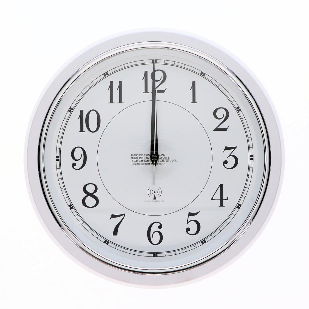 Ｌ’ＣＲＥＳＴ（ルクレスト）　電波　掛け時計　スウィープ秒針　ホワイト　３３ｃｍ　ＬＣ７９１６　ＷＨ