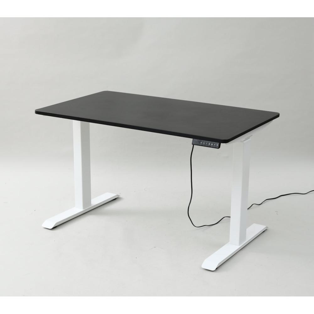 電動昇降デスク　幅１２０×高さ７１～１１７×奥行７０ｃｍ　ブラック／マットホワイト　ＥＬＤ－ＦＳ（ＢＫ／ＭＷＨ）／Ｔ１２００
