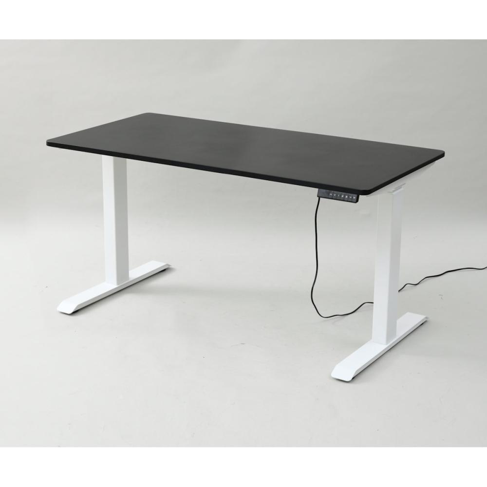 電動昇降デスク　幅１４０×高さ７１～１１７×奥行７０ｃｍ　ブラック／マットホワイト　ＥＬＤ－ＦＳ（ＢＫ／ＭＷＨ）／Ｔ１４００