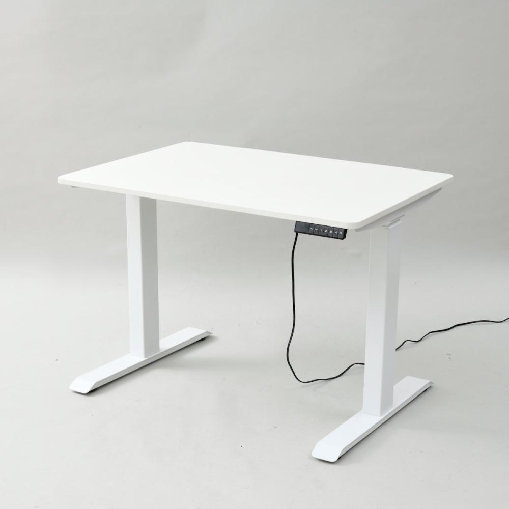 電動昇降デスク　幅１００×高さ７１～１１７×奥行７０ｃｍ　マットホワイト　ＥＬＤ－ＦＳ（ＭＷＨ）／Ｔ１０００