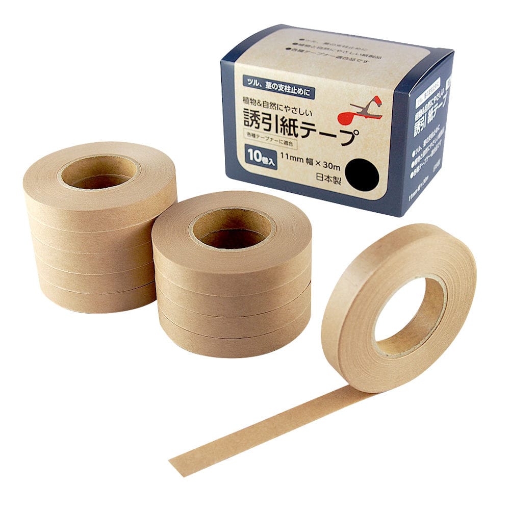 環境にやさしい誘引紙テープ　１０巻入り