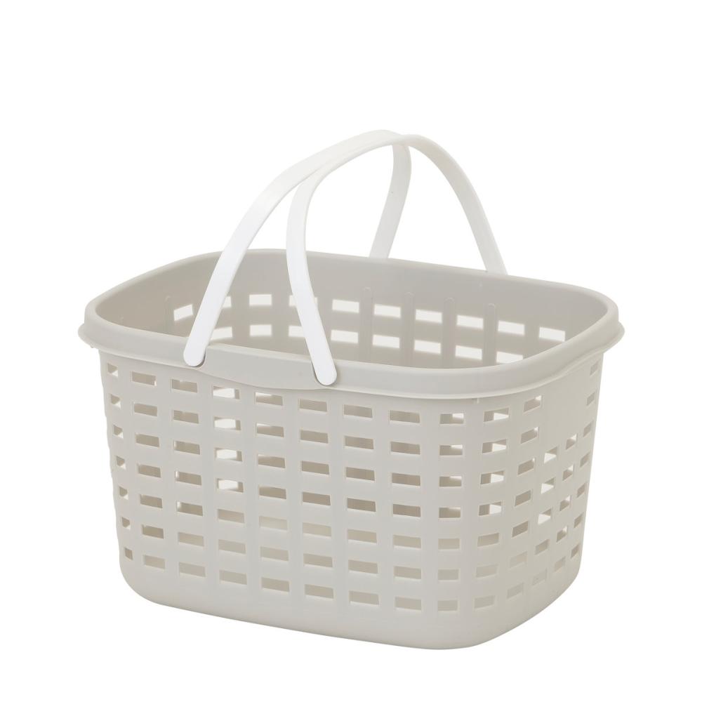 アテーナライフ　ランドリーバスケット　ライトグレー　Ｍ